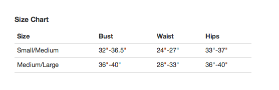 Custom Product Size Charts - Foxy Lingerie Blog